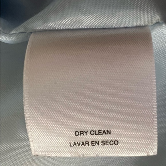 Black Label by Evan Picone Women's 8 Light Blue Blazer Open Front Long Jacket - Picture 9 of 10